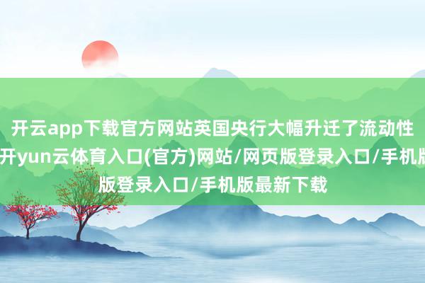 开云app下载官方网站英国央行大幅升迁了流动性监管力度-开yun云体育入口(官方)网站/网页版登录入口/手机版最新下载
