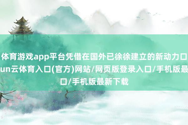 体育游戏app平台凭借在国外已徐徐建立的新动力口碑-开yun云体育入口(官方)网站/网页版登录入口/