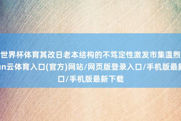 世界杯体育其改日老本结构的不笃定性激发市集温煦-开yun云体育入口(官方)网站/网页版登录入口/手机版最新下载